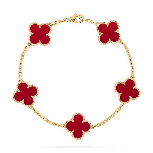 Pulsera Trebol Van Cleef | Baño de Oro + Caja Premium Gratis✨
