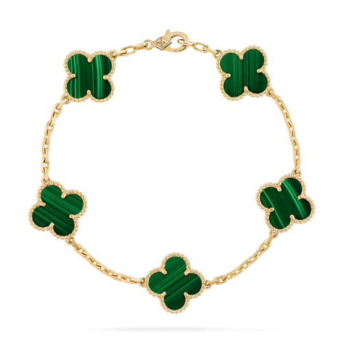 Pulsera Trebol Van Cleef | Baño de Oro + Caja Premium Gratis✨