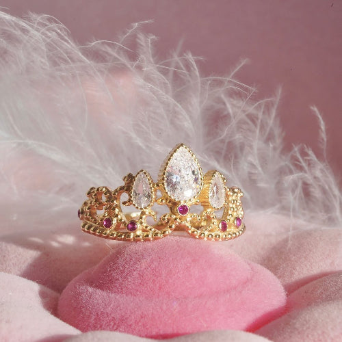 Anillo Rapunzel | Baño de Oro + Estuche de Corona Gratis ✨