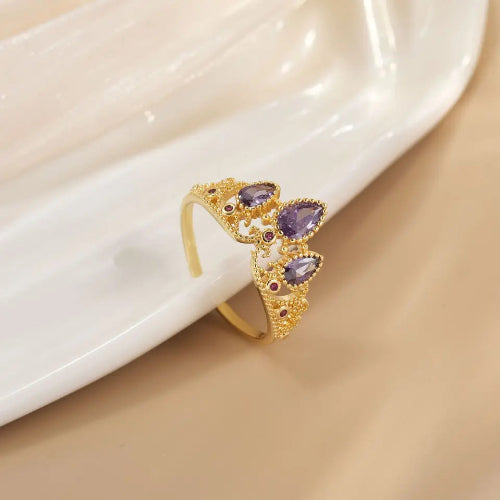 Anillo Rapunzel | Baño de Oro + Estuche de Corona Gratis ✨