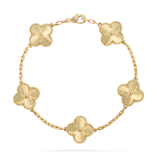 Pulsera Trebol Van Cleef | Baño de Oro + Caja Premium Gratis✨