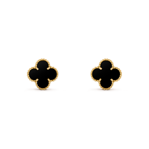 Aretes Van Cleef | Bañados en Oro + Caja Gratis ✨