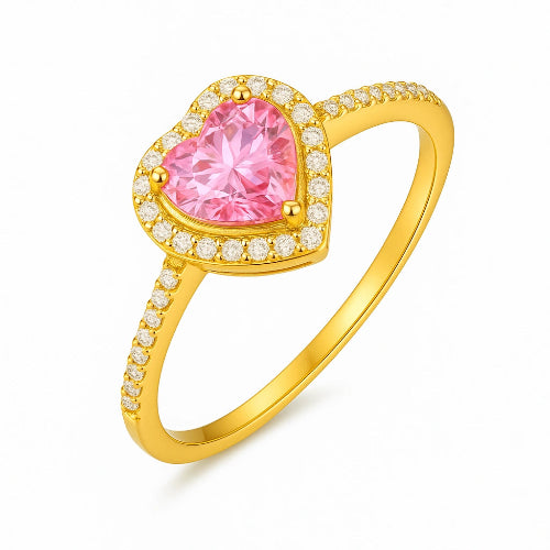Anillo de Promesa 💗 | Baño en Oro Blanco + Caja Gratis ✨