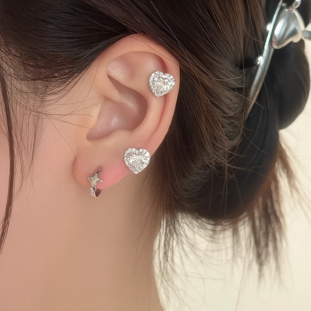 Aretes Corazón Promesa ❤️✨ | Baño en Oro + Caja Gratis