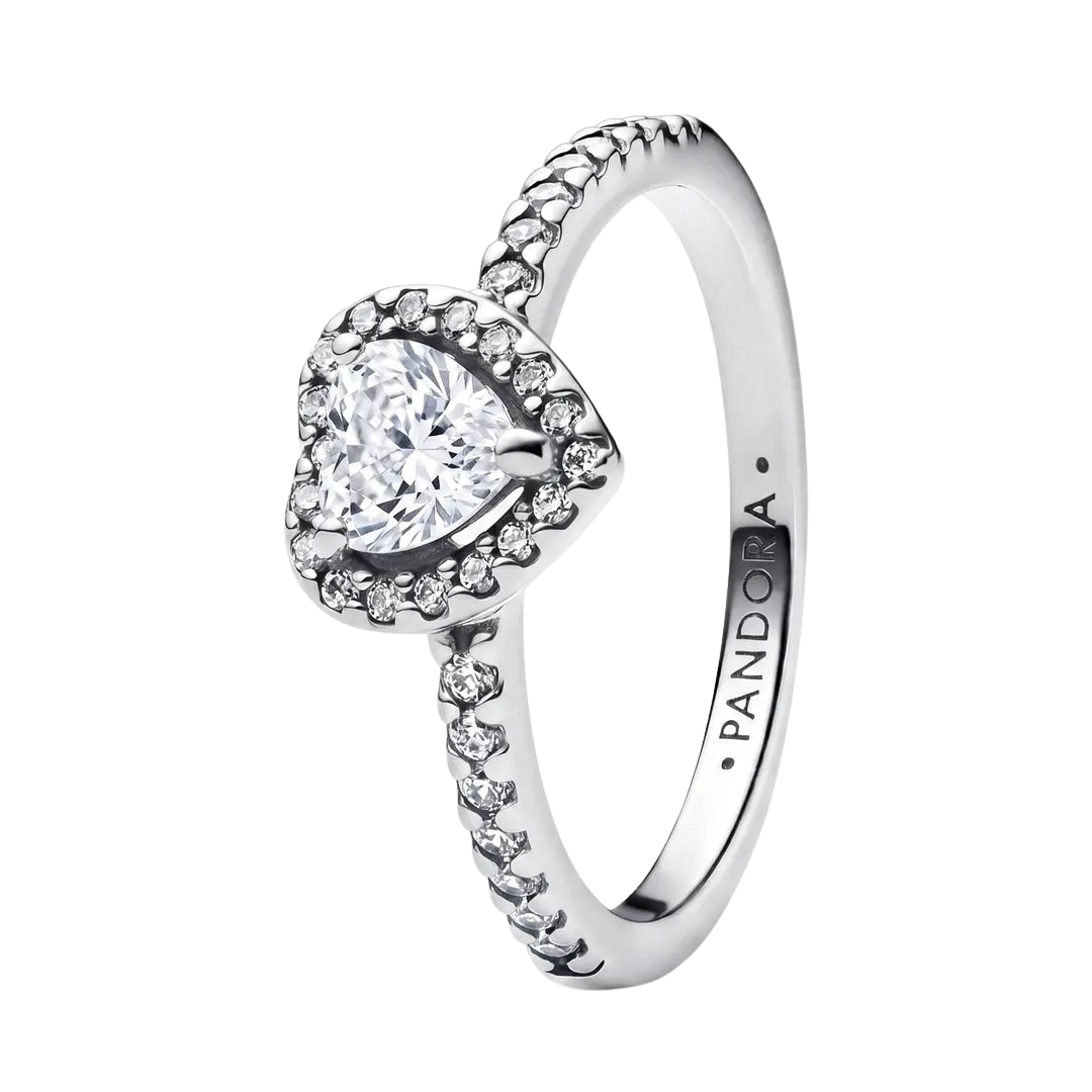 Anillo de Promesa Ajustable 💗 | Baño en Oro Blanco + Caja Gratis ✨