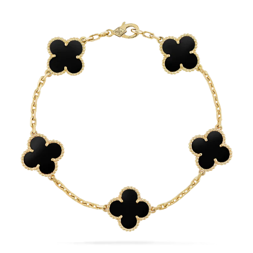 Pulsera Trebol Van Cleef | Baño de Oro + Caja Premium Gratis✨