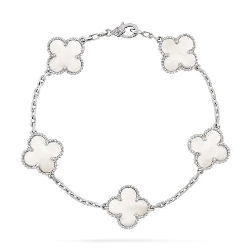 Pulsera Trebol Van Cleef | Baño de Oro + Caja Premium Gratis✨
