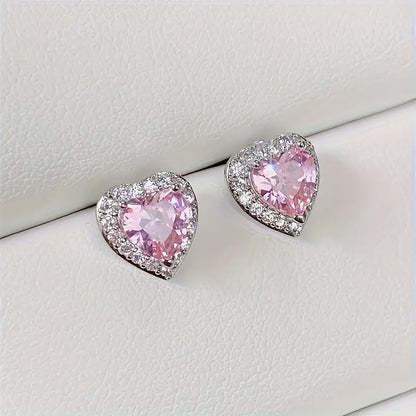 Aretes Corazón Promesa ❤️✨ | Baño en Oro + Caja Gratis