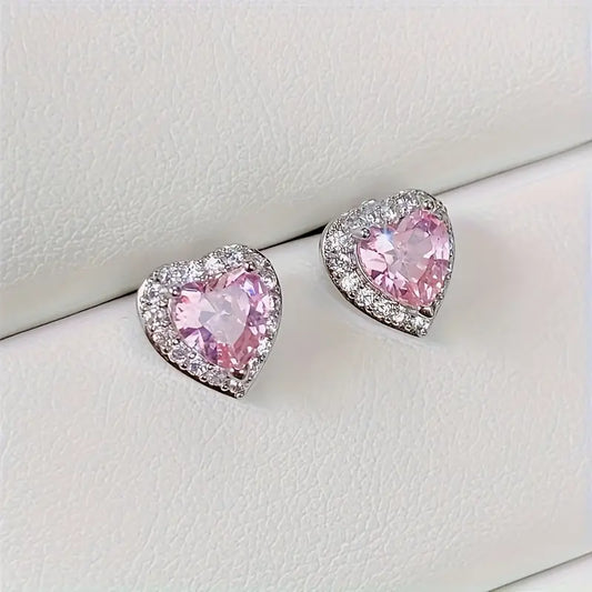 Aretes Corazón Promesa ❤️✨ | Baño en Oro + Caja Gratis