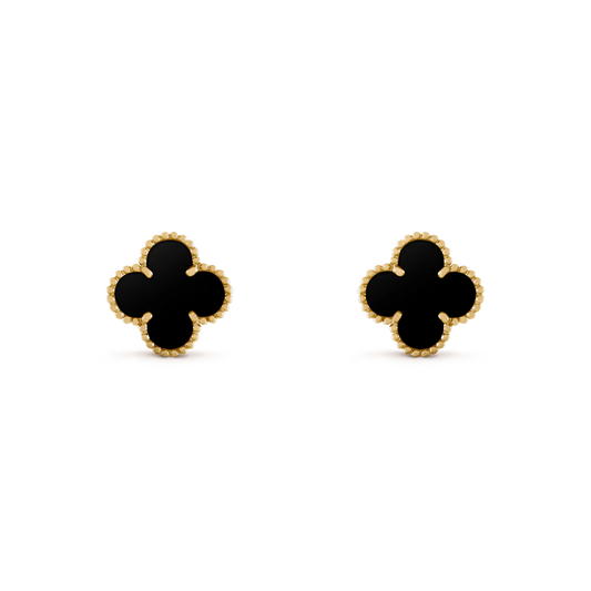 Aretes Van Cleef | Bañados en Oro + Caja Gratis ✨