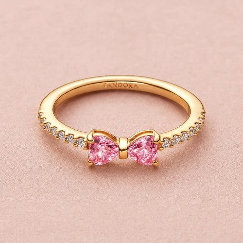Anillo Listón 🎀 | Baño en Oro + Caja Gratis✨