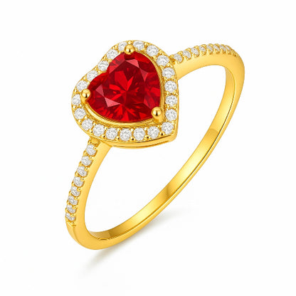 Anillo de Promesa 💗 | Baño en Oro Blanco + Caja Gratis ✨