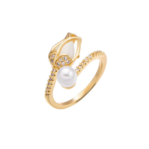 Anillo Tulipán | Baño en Oro + Caja Gratis 🌷✨