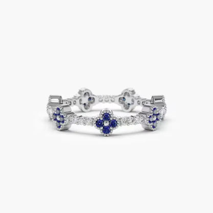 Anillo de Tréboles Eternos | Hecho en Plata + Baño de Oro 14K ✨