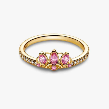 Anillo Corona de Rapuncel | Hecho en Plata + Baño de Oro 14K