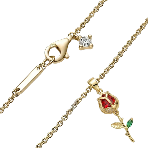 Collar Rosa Eterna 🌹✨ | Baño de Oro + Estuche Premium Gratis