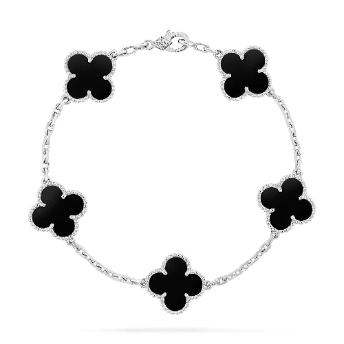 Pulsera Trebol Van Cleef | Baño de Oro + Caja Premium Gratis✨